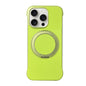 Frameless Leather-Skin PC MagSafe Holder Phone Case, For iPhone 15 Pro, For iPhone 15 Plus, For iPhone 15