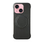 Frameless Leather-Skin PC MagSafe Holder Phone Case, For iPhone 15 Pro, For iPhone 15 Plus, For iPhone 15