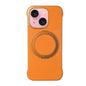 Frameless Leather-Skin PC MagSafe Holder Phone Case, For iPhone 15 Pro, For iPhone 15 Plus, For iPhone 15