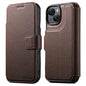 Suteni Q05 -in-1 Multi-function MagSafe Wallet Big Litchi Leather Phone Case, For iPhone 14, For iPhone 14 Pro, For iPhone 14 Pro Max, For iPhone 13 Pro Max, For iPhone 13 Pro, For iPhone 13
