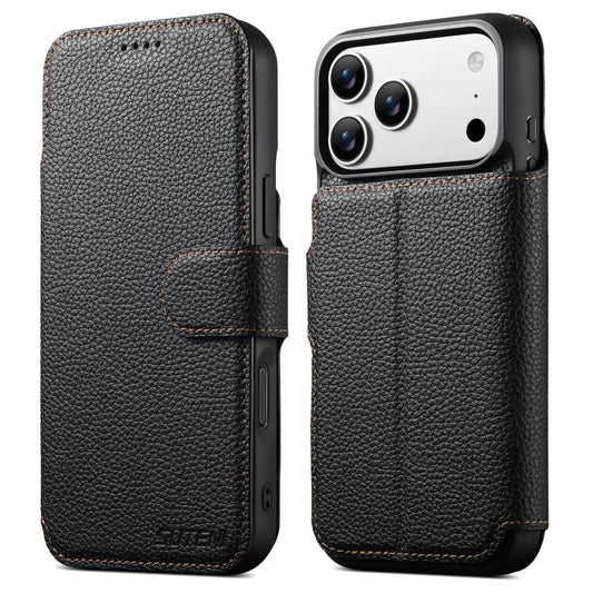 Suteni Q05 -in-1 Multi-function MagSafe Wallet Big Litchi Leather Phone Case, For iPhone 18 Pro, For iPhone 18 Pro Max, For iPhone 17 Pro Max, For iPhone 17 Pro, For iPhone 17, For iPhone 16 Pro Max, For iPhone 16 Pro, For iPhone 16, For iPhone 15 Pro ...
