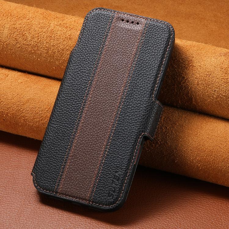 Suteni Q08 2-in-1 Multi-function Magnetic Wallet Big Litchi Vegan Leather Phone Case, For iPhone 18, For iPhone 18 Pro, For iPhone 18 Pro Max, For iPhone 17 Pro Max, For iPhone 17 Pro, For iPhone 17