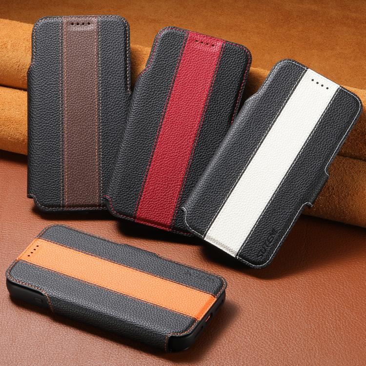 Suteni Q08 2-in-1 Multi-function Magnetic Wallet Big Litchi Vegan Leather Phone Case, For iPhone 16 Pro Max, For iPhone 16 Pro, For iPhone 16, For iPhone 15 Pro Max, For iPhone 15 Pro, For iPhone 15
