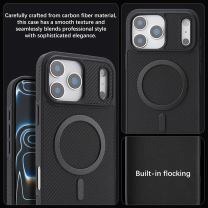 Carbon Fiber MagSafe Faux Leather Phone Case, For iPhone 17 Pro, For iPhone 17, For iPhone Air, For iPhone 16 Pro Max