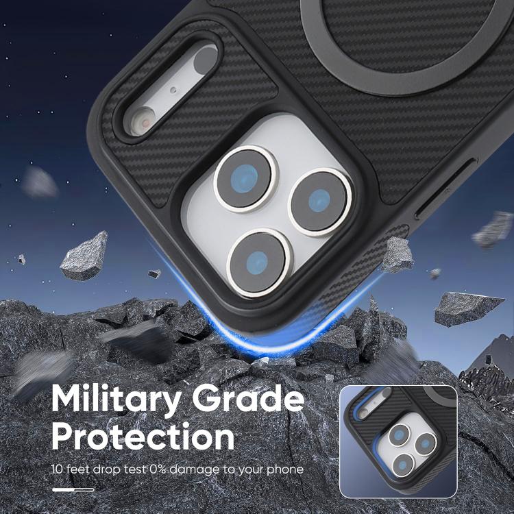 Carbon Fiber MagSafe Faux Leather Phone Case, For iPhone 17 Pro, For iPhone 17, For iPhone Air, For iPhone 16 Pro Max