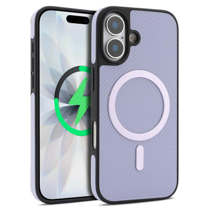 Carbon Fiber MagSafe Faux Leather Phone Case, For iPhone 17 Pro, For iPhone 17, For iPhone Air, For iPhone 16 Pro Max