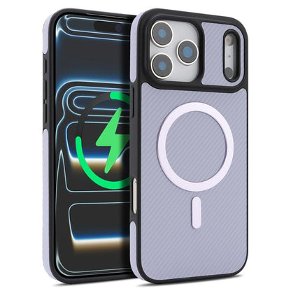 Carbon Fiber MagSafe Faux Leather Phone Case, For iPhone Duo, For iPhone 18 Pro, For iPhone 18 Pro Max, For iPhone 17 Pro Max
