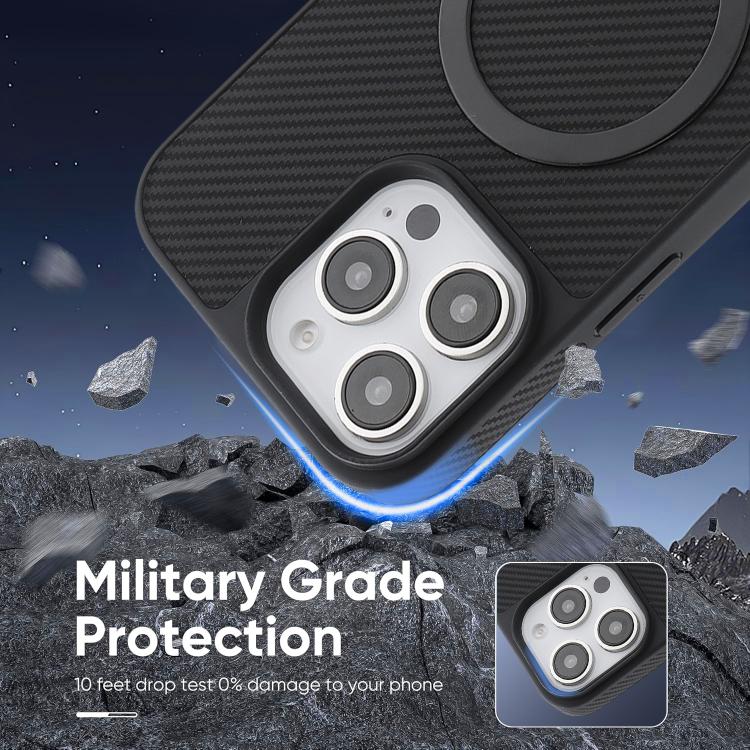Carbon Fiber MagSafe Faux Leather Phone Case, For iPhone 15 Pro, For iPhone 15 Plus, For iPhone 15, For iPhone 14 Plus