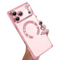 Right Angle Square Electroplated CD Pattern TPU MagSafe Phone Case, For iPhone 17 Pro Max, For iPhone 17 Pro, For iPhone 17