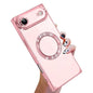 Right Angle Square Electroplated CD Pattern TPU MagSafe Phone Case, For iPhone Air, For iPhone 16 Pro Max, For iPhone 16 Pro