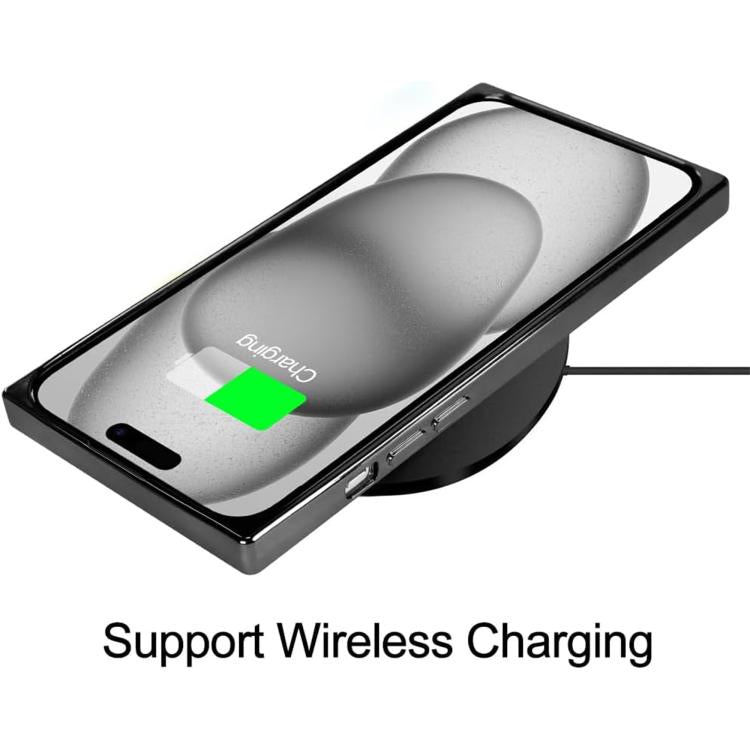 Right Angle Square Electroplated CD Pattern TPU MagSafe Phone Case, For iPhone 14 Plus, For iPhone 14, For iPhone 14 Pro