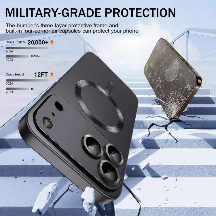 Ultra thin Metallic TPU MagSafe Phone Case with Lens Film, For iPhone 17 Pro Max, For iPhone 17 Pro, For iPhone 17, For iPhone Air, For iPhone 16 Pro Max, For iPhone 16 Pro