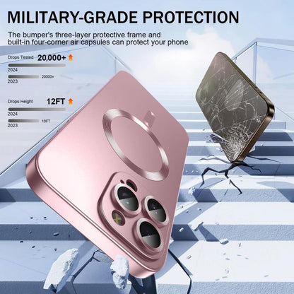 Ultra thin Metallic TPU MagSafe Phone Case with Lens Film, For iPhone 16 Pro Max, For iPhone 16 Pro, For iPhone 16 Plus, For iPhone 16, For iPhone 15 Pro Max, For iPhone 15 Pro