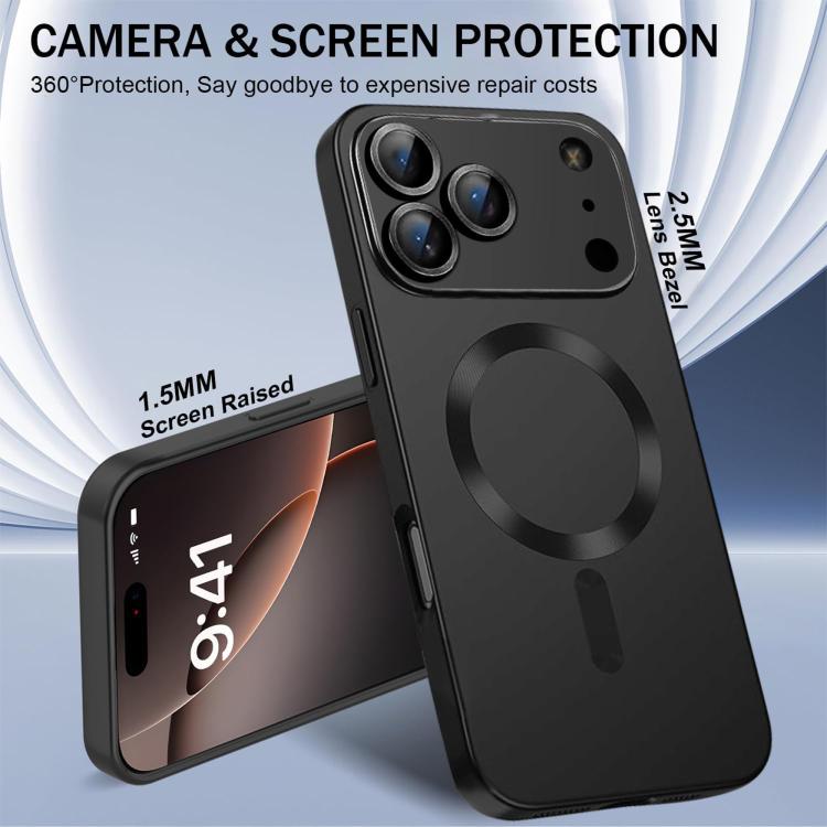 Ultra thin Metallic TPU MagSafe Phone Case with Lens Film, For iPhone 16 Plus, For iPhone 16, For iPhone 15 Pro Max, For iPhone 15 Pro, For iPhone 15 Plus, For iPhone 15