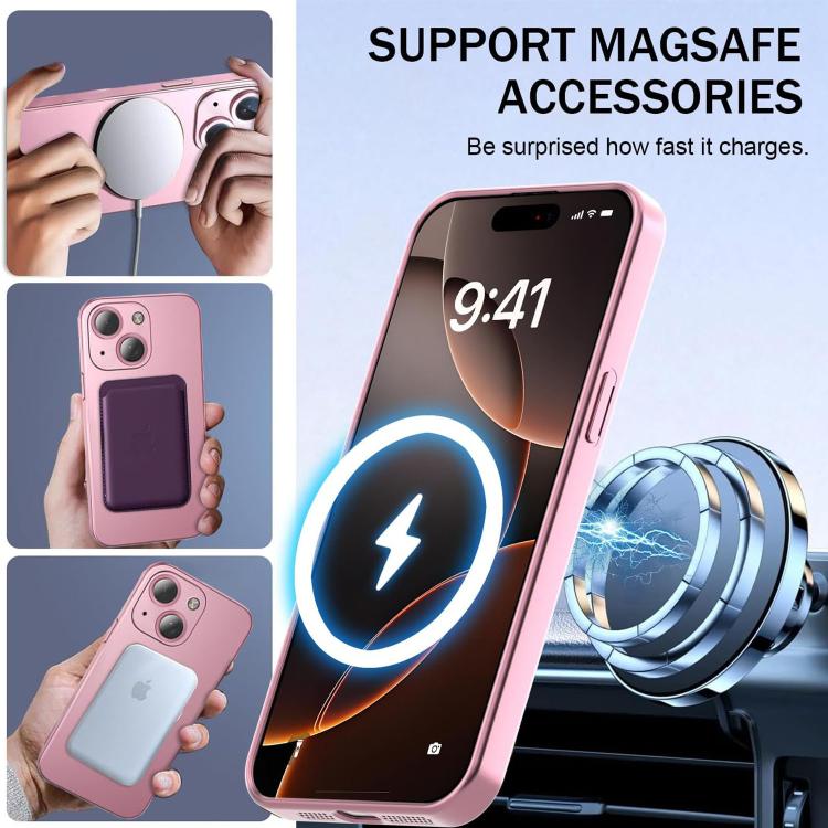 Ultra thin Metallic TPU MagSafe Phone Case with Lens Film, For iPhone 15 Plus, For iPhone 15, For iPhone 14 Plus, For iPhone 14, For iPhone 14 Pro, For iPhone 14 Pro Max