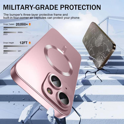 Ultra thin Metallic TPU MagSafe Phone Case with Lens Film, For iPhone 15 Plus, For iPhone 15, For iPhone 14 Plus, For iPhone 14, For iPhone 14 Pro, For iPhone 14 Pro Max