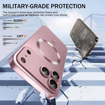Ultra thin Metallic TPU MagSafe Phone Case with Lens Film, For iPhone 18 Pro, For iPhone 18 Pro Max, For iPhone 17 Pro Max, For iPhone 17 Pro, For iPhone 17, For iPhone Air