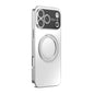 360 Degree Rotating Holder MagSafe Electroplated Phone Case with Lens Cover, For iPhone 17 Pro Max, For iPhone 17 Pro, For iPhone 17