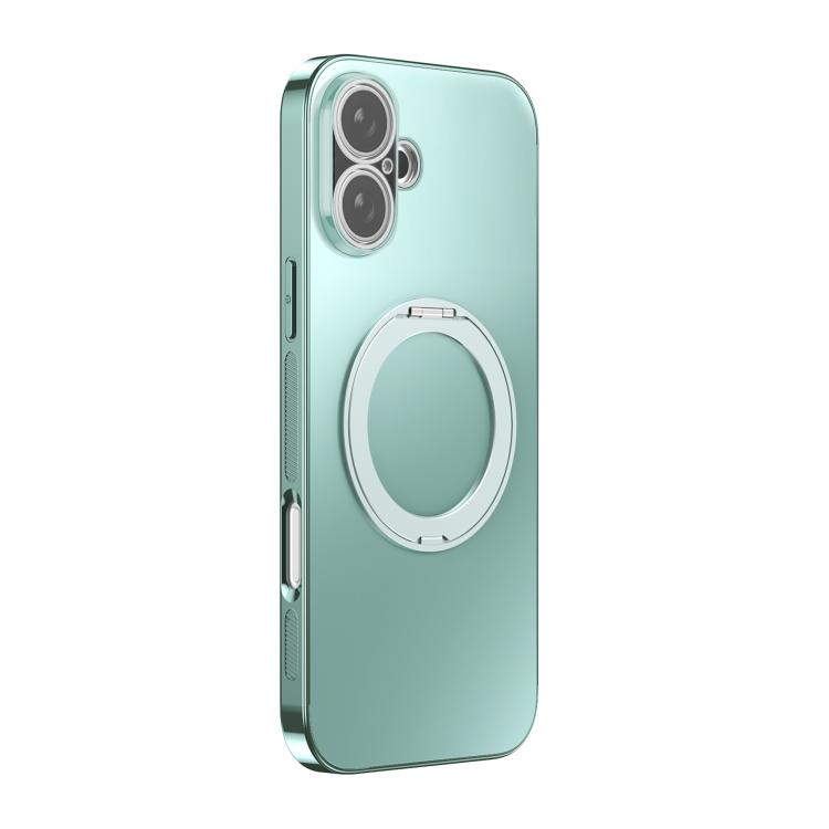 360 Degree Rotating Holder MagSafe Electroplated Phone Case with Lens Cover, For iPhone 17 Pro Max, For iPhone 17 Pro, For iPhone 17
