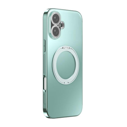 360 Degree Rotating Holder MagSafe Electroplated Phone Case with Lens Cover, For iPhone 17 Pro Max, For iPhone 17 Pro, For iPhone 17