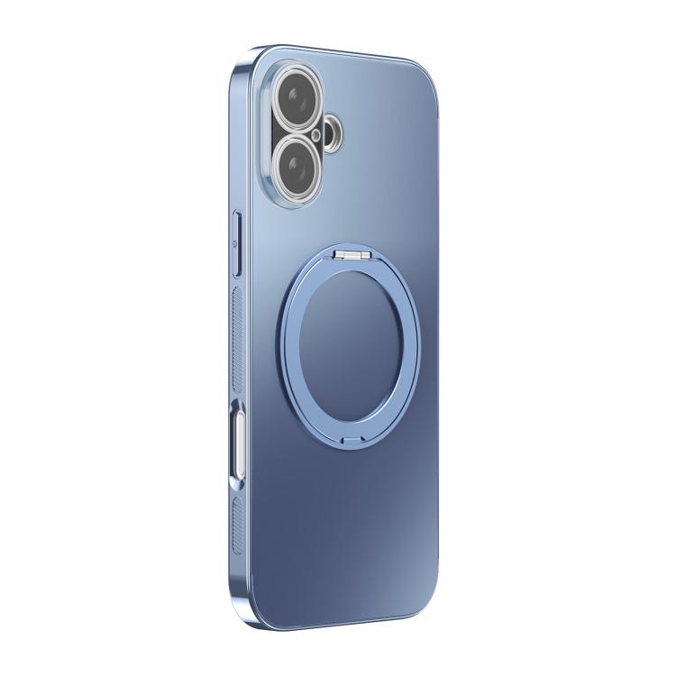 360 Degree Rotating Holder MagSafe Electroplated Phone Case with Lens Cover, For iPhone 17 Pro Max, For iPhone 17 Pro, For iPhone 17