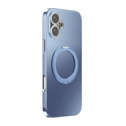 360 Degree Rotating Holder MagSafe Electroplated Phone Case with Lens Cover, For iPhone 17 Pro Max, For iPhone 17 Pro, For iPhone 17