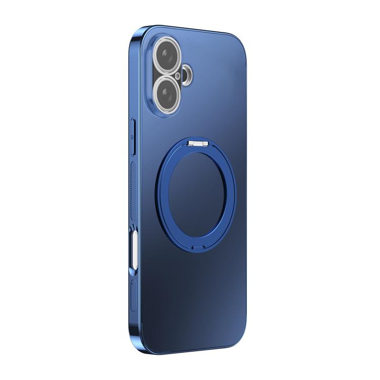 360 Degree Rotating Holder MagSafe Electroplated Phone Case with Lens Cover, For iPhone 17 Pro Max, For iPhone 17 Pro, For iPhone 17