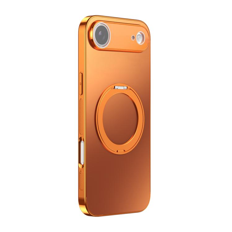 360 Degree Rotating Holder MagSafe Electroplated Phone Case with Lens Cover, For iPhone Air, For iPhone 16 Pro Max, For iPhone 16 Pro