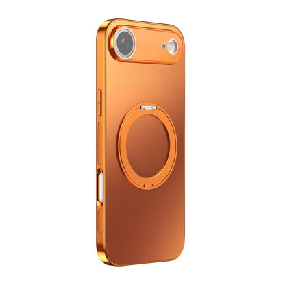 360 Degree Rotating Holder MagSafe Electroplated Phone Case with Lens Cover, For iPhone Air, For iPhone 16 Pro Max, For iPhone 16 Pro