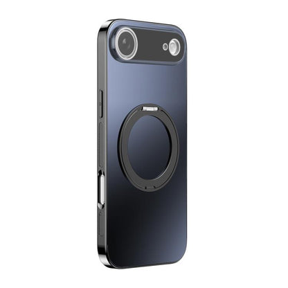 360 Degree Rotating Holder MagSafe Electroplated Phone Case with Lens Cover, For iPhone Air, For iPhone 16 Pro Max, For iPhone 16 Pro