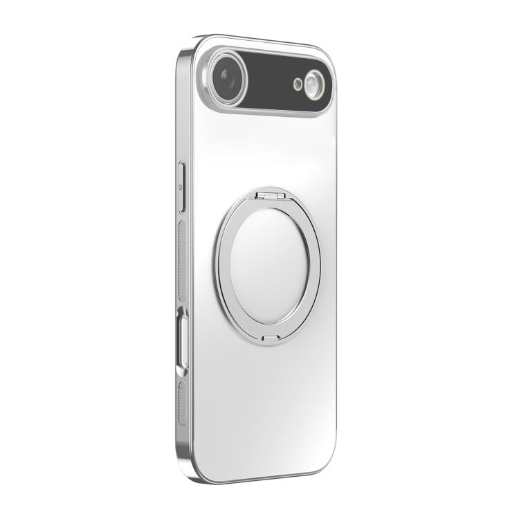 360 Degree Rotating Holder MagSafe Electroplated Phone Case with Lens Cover, For iPhone Air, For iPhone 16 Pro Max, For iPhone 16 Pro