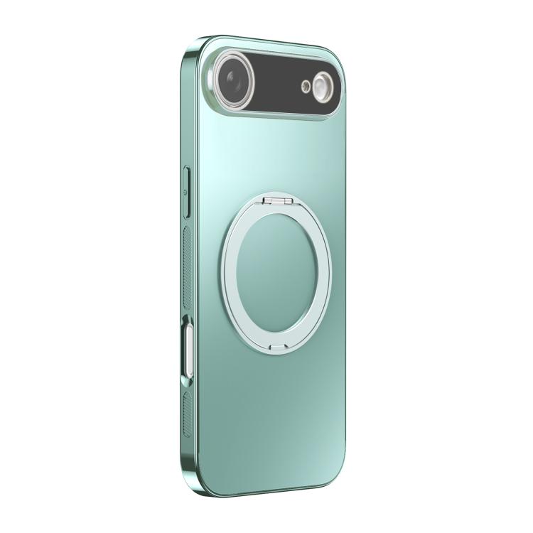 360 Degree Rotating Holder MagSafe Electroplated Phone Case with Lens Cover, For iPhone Air, For iPhone 16 Pro Max, For iPhone 16 Pro