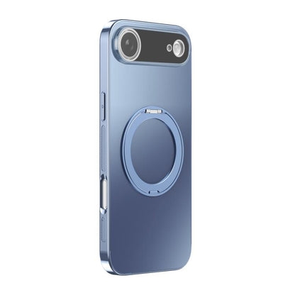 360 Degree Rotating Holder MagSafe Electroplated Phone Case with Lens Cover, For iPhone Air, For iPhone 16 Pro Max, For iPhone 16 Pro