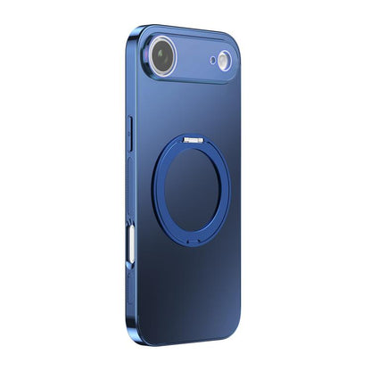 360 Degree Rotating Holder MagSafe Electroplated Phone Case with Lens Cover, For iPhone Air, For iPhone 16 Pro Max, For iPhone 16 Pro