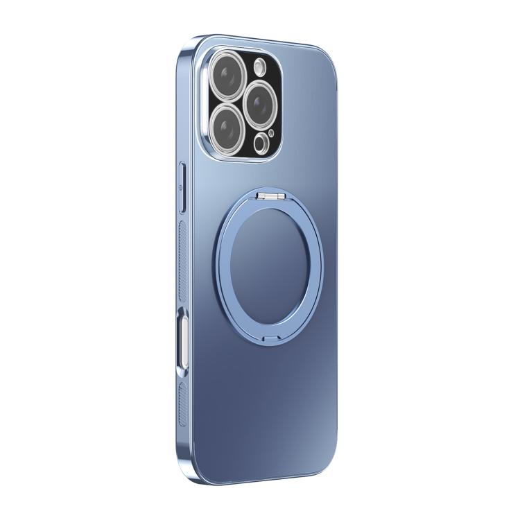 360 Degree Rotating Holder MagSafe Electroplated Phone Case with Lens Cover, For iPhone Air, For iPhone 16 Pro Max, For iPhone 16 Pro