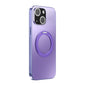 360 Degree Rotating Holder MagSafe Electroplated Phone Case with Lens Cover, For iPhone 15, For iPhone 14, For iPhone 14 Pro