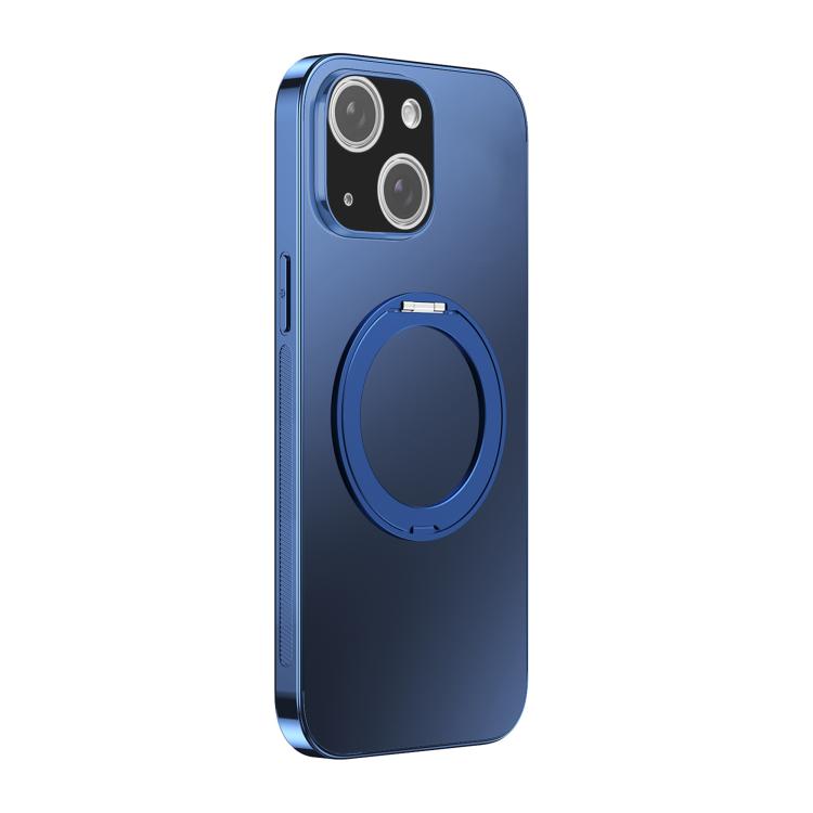 360 Degree Rotating Holder MagSafe Electroplated Phone Case with Lens Cover, For iPhone 15, For iPhone 14, For iPhone 14 Pro