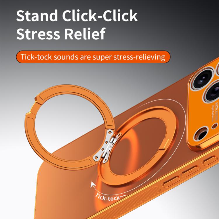 360 Degree Rotating Holder MagSafe Electroplated Phone Case with Lens Cover, For iPhone 14 Pro Max, For iPhone 13 Pro Max, For iPhone 13 Pro