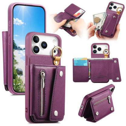 Dream Wallet D Buckle Leather Back Cover Phone Case, For iPhone 17e / 16e, For iPhone 17 Pro Max, For iPhone 17 Pro, For iPhone 17