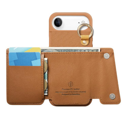 Dream Wallet D Buckle Leather Back Cover Phone Case, For iPhone Air, For iPhone 16 Pro Max, For iPhone 16 Pro, For iPhone 16 Plus