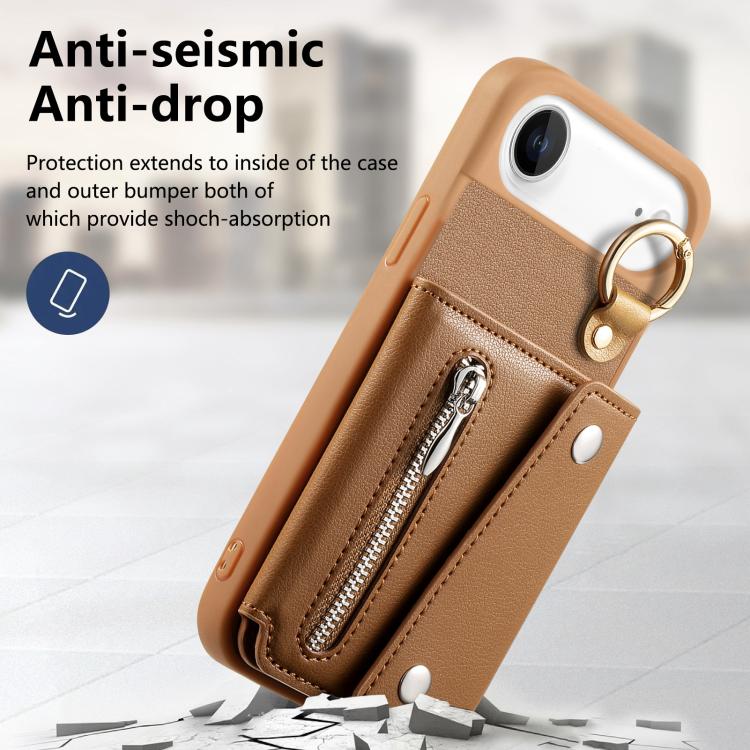 Dream Wallet D Buckle Leather Back Cover Phone Case, For iPhone Air, For iPhone 16 Pro Max, For iPhone 16 Pro, For iPhone 16 Plus