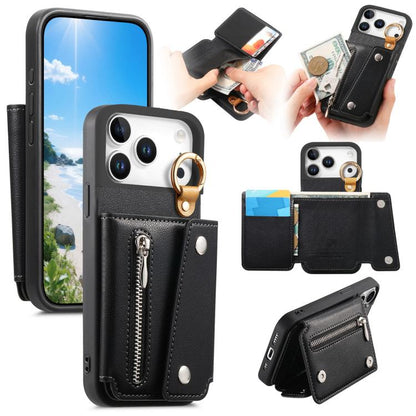 Dream Wallet D Buckle Leather Back Cover Phone Case, For iPhone 17e / 16e, For iPhone 17 Pro Max, For iPhone 17 Pro, For iPhone 17