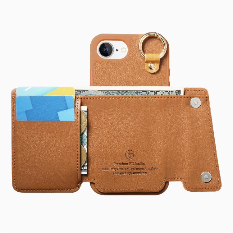 Dream Wallet D Buckle Leather Back Cover Phone Case, For iPhone 17e / 16e, For iPhone 17 Pro Max, For iPhone 17 Pro, For iPhone 17