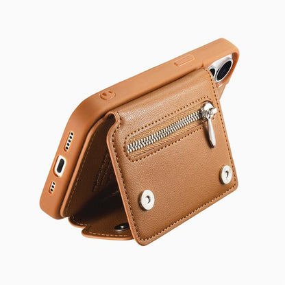 Dream Wallet D Buckle Leather Back Cover Phone Case, For iPhone 17e / 16e, For iPhone 17 Pro Max, For iPhone 17 Pro, For iPhone 17