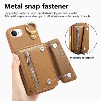 Dream Wallet D Buckle Leather Back Cover Phone Case, For iPhone 17e / 16e, For iPhone 17 Pro Max, For iPhone 17 Pro, For iPhone 17