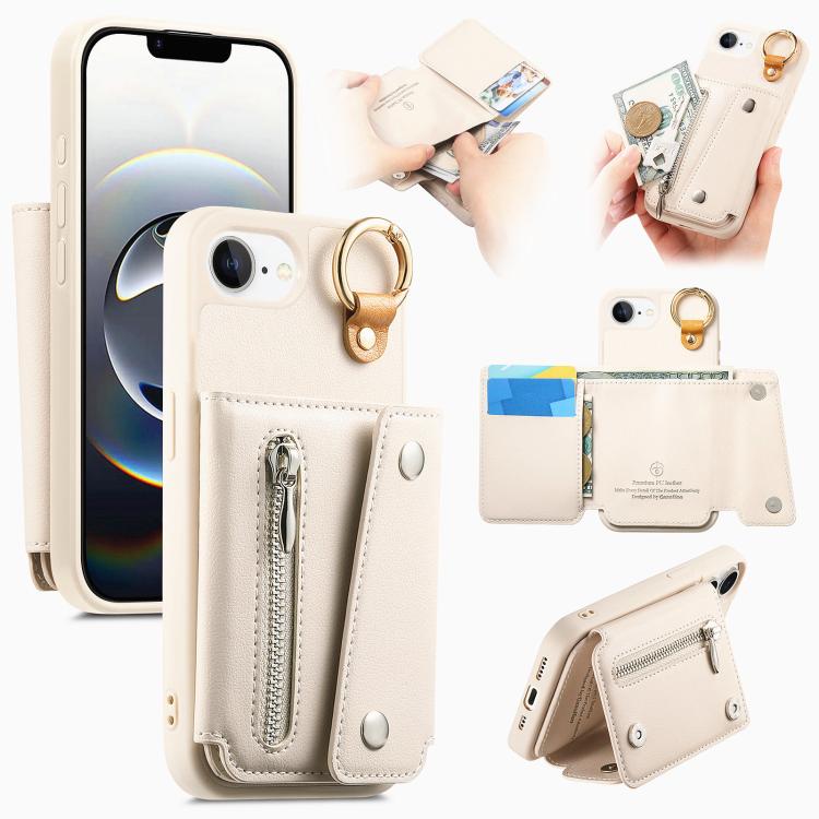 Dream Wallet D Buckle Leather Back Cover Phone Case, For iPhone 17e / 16e, For iPhone 17 Pro Max, For iPhone 17 Pro, For iPhone 17