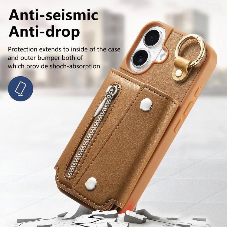 Dream Wallet D Buckle Leather Back Cover Phone Case, For iPhone 16, For iPhone 15 Pro Max, For iPhone 15 Pro, For iPhone 15 Plus