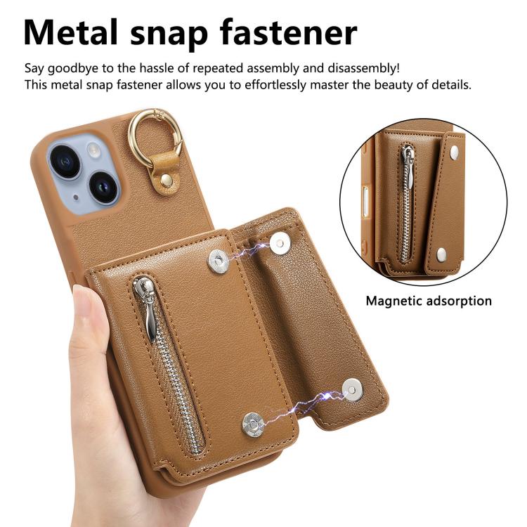 Dream Wallet D Buckle Leather Back Cover Phone Case, For iPhone 15, For iPhone 14 Plus, For iPhone 14, For iPhone 14 Pro