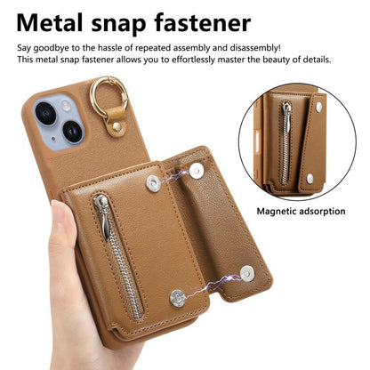 Dream Wallet D Buckle Leather Back Cover Phone Case, For iPhone 15, For iPhone 14 Plus, For iPhone 14, For iPhone 14 Pro
