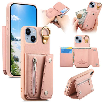 Dream Wallet D Buckle Leather Back Cover Phone Case, For iPhone 15, For iPhone 14 Plus, For iPhone 14, For iPhone 14 Pro